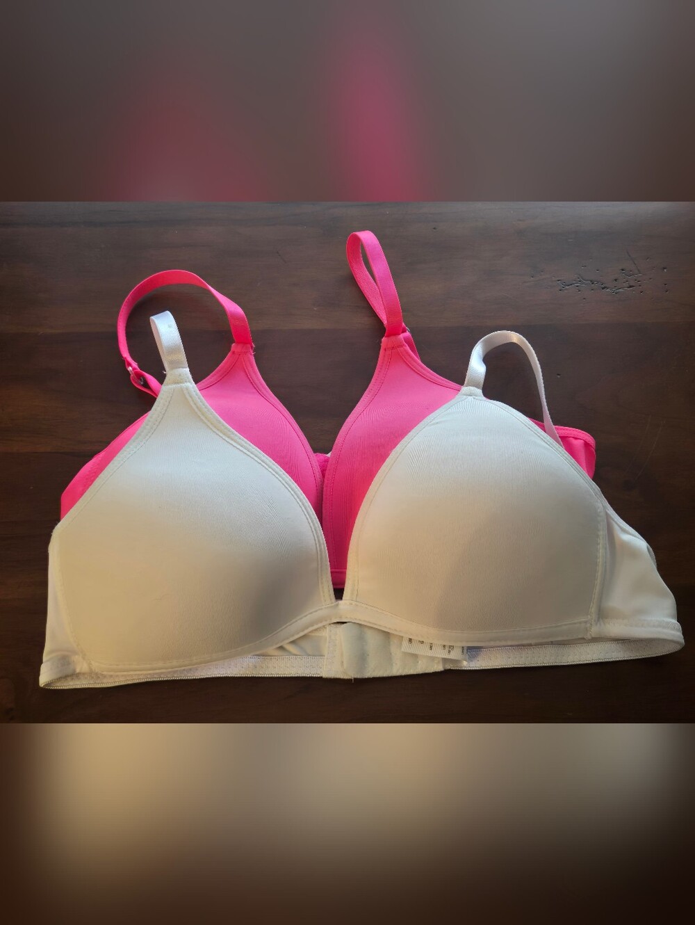 Delta Bra Womens 36A Multicolor T-Shirt Underwire Padded Molded Lot Of 2